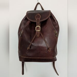 Made In Italy 🇮🇹 Brown Leather Backpack 🤎